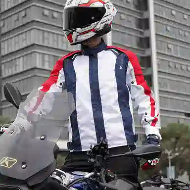 杜汉 通勤仿赛防护骑士服拉力套装机车服 男款