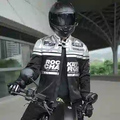 杜汉 网眼透气复古巡航夹克摩托车服骑士服 男女同款