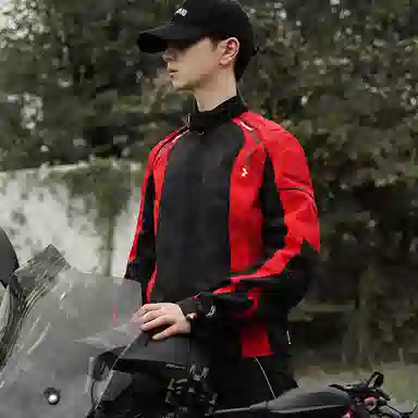 杜汉 通勤仿赛防护骑士服拉力套装机车服 男款