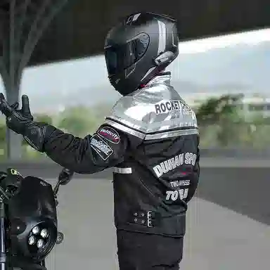 杜汉 网眼透气复古巡航夹克摩托车服骑士服 男女同款