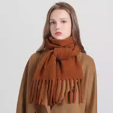 啄木鸟 秋冬季高级感加厚 绒线围巾 女款