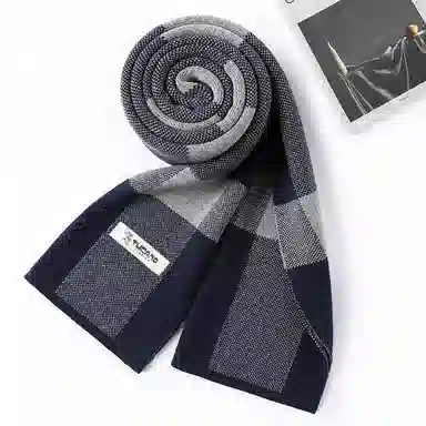 啄木鸟 加厚保暖防寒护颈 礼盒装 绒线围巾 男款