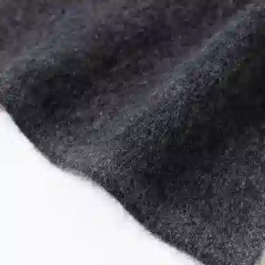 啄木鸟 双面羊绒黑灰色百搭高级感纯色 礼盒 绒线围巾 男款