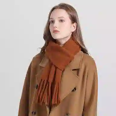 啄木鸟 秋冬季高级感加厚 绒线围巾 女款
