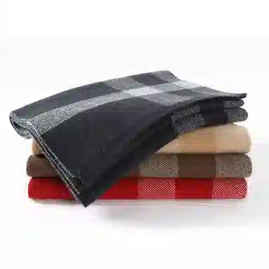 啄木鸟 鸟羊毛秋冬季百搭保暖加厚高档小礼盒 绒线围巾 男款