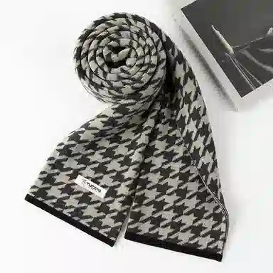 啄木鸟 冬季保暖加厚高档围脖礼盒 棉 绒线围巾 男女同款情侣款