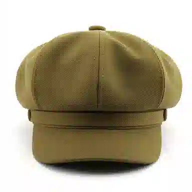 啄木鸟 八角帽日系个性复古女春秋纯色光板画家帽户外出行防寒 棉 贝雷帽 女款