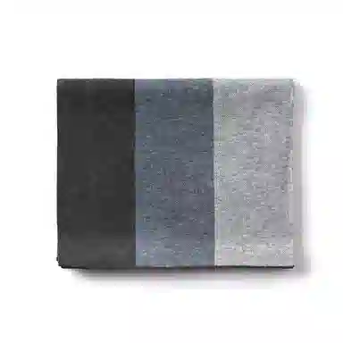 啄木鸟 羊毛球冬季高档格子保暖时尚款礼盒包装大气 绒线围巾 男款