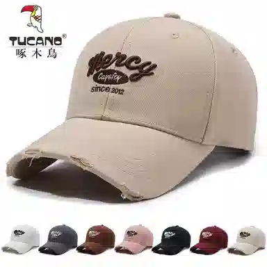 啄木鸟 韩版时尚户外软顶休闲防晒 涤纶（聚酯纤维） 鸭舌帽 男女同款情侣款