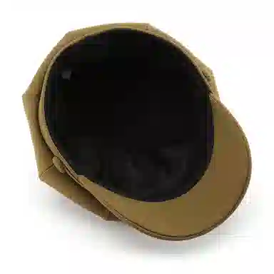 啄木鸟 八角帽日系个性复古女春秋纯色光板画家帽户外出行防寒 棉 贝雷帽 女款