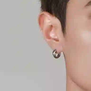 IDEAGEMER Silver Earrings