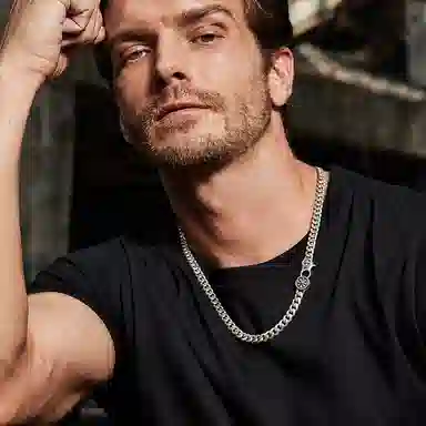 IDEAGEMER Silver Necklace