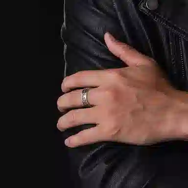 IDEAGEMER Tang Grass Ring 925 Silver