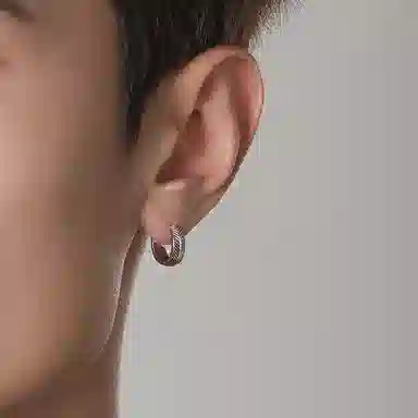 IDEAGEMER Silver Earrings