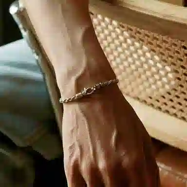 IDEAGEMER Iris Braided Chain Bracelet Copper Men