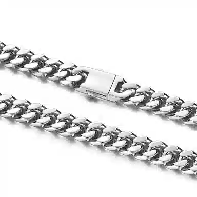 IDEAGEMER Cuba Chain Necklace