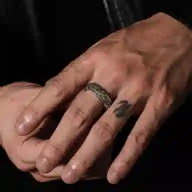 IDEAGEMER Vintage Coin Ring