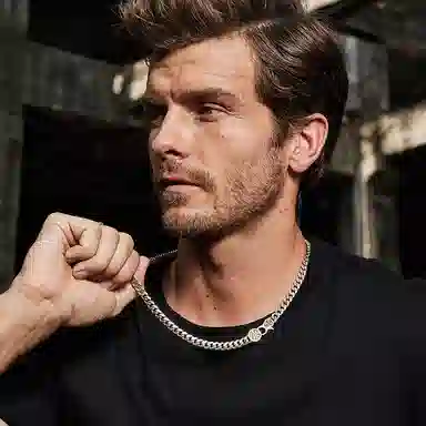 IDEAGEMER Silver Necklace