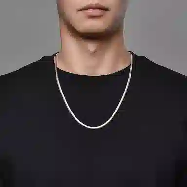 IDEAGEMER Snake Bone Chain Necklace