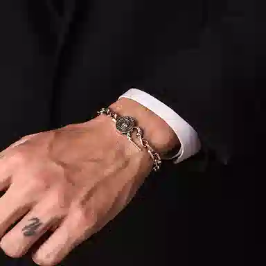 IDEAGEMER Skull Cross Chain Bracelet