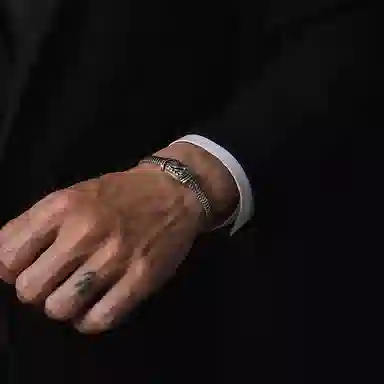 IDEAGEMER Silver Cross Bracelet