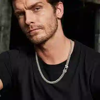 IDEAGEMER Silver Necklace