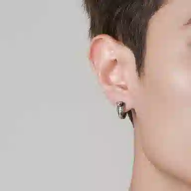 IDEAGEMER Cobra Earrings Silver 925