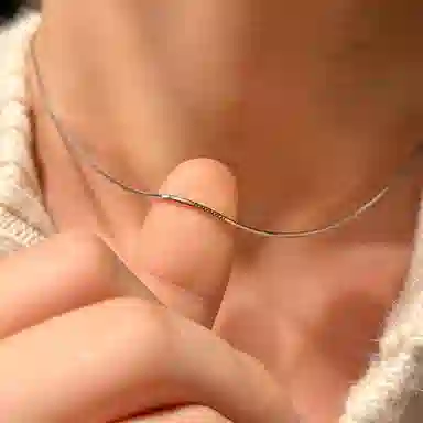 IDEAGEMER Snake Bone Chain Necklace