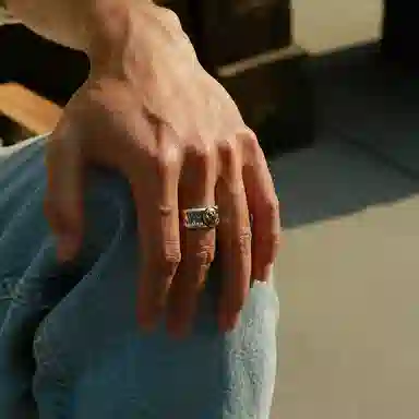 IDEAGEMER Ring Silver