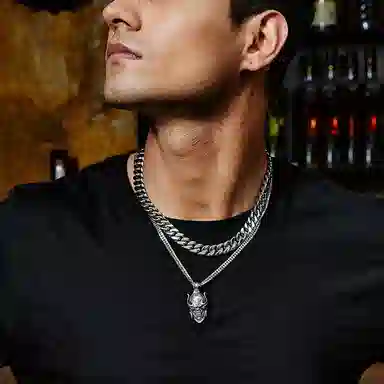 IDEAGEMER Cuba Chain Necklace