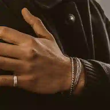 IDEAGEMER Emil Cuban Chain Bracelet 925 Silver