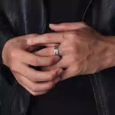 IDEAGEMER Tang Grass Ring 925 Silver