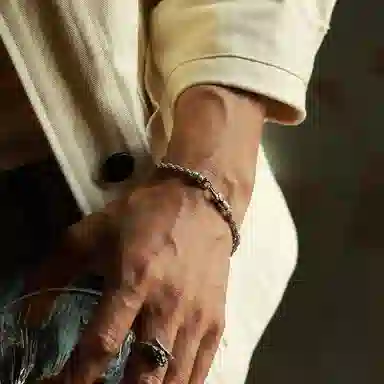 IDEAGEMER Iris Braided Chain Bracelet Copper Men