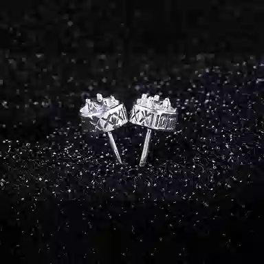 IDEE CREATIVE 925 Silver Star Earrings