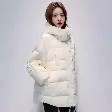 鸭鸭 时尚百搭宽松保暖休闲加厚中长款羽绒服 女款