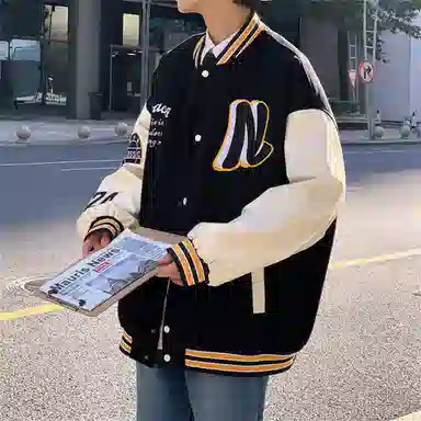 FA2LO Varsity Jacket Black