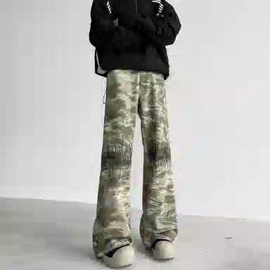 Renben Camo Green Jeans