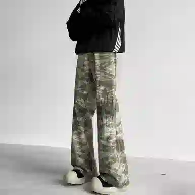 Renben Camo Green Jeans