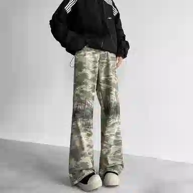 Renben Camo Green Jeans