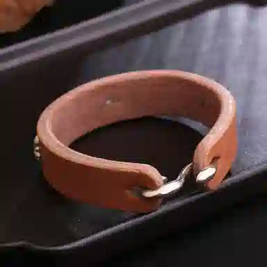 Angel Wish Vintage Leather Bracelet