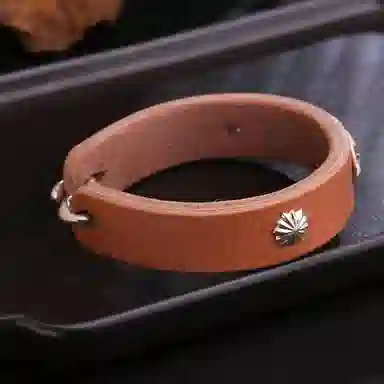 Angel Wish Vintage Leather Bracelet