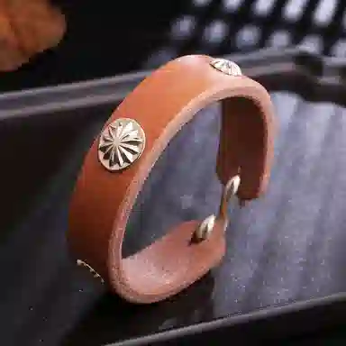 Angel Wish Vintage Leather Bracelet