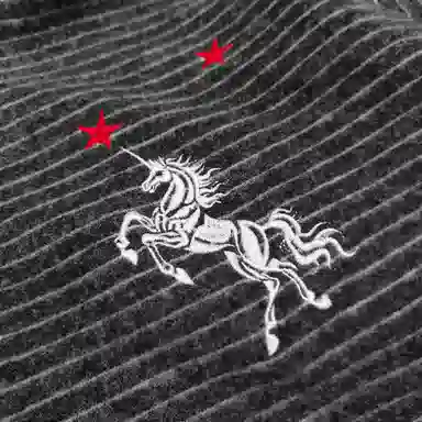 WANNA LAB 26SS Red Star Unicorn Hoodie