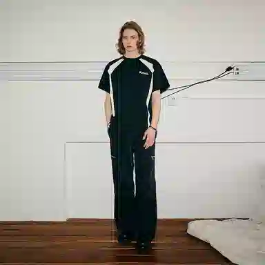 KREATE Boxy Cut Colorblock T-Shirt