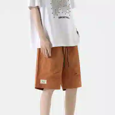 大卫贝肯 美式街头基础款百搭宽松抽绳速干户外工装五分休闲短裤 男女同款