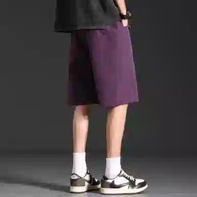 大卫贝肯 美式街头简版城市机能字母设计款直插口袋宽松百搭休闲潮流工装短裤 男女同款