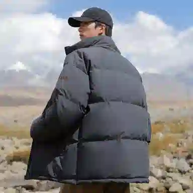 大卫贝肯 美式复古学院风宽松休闲加厚学生立领保暖面包棉服 男女同款