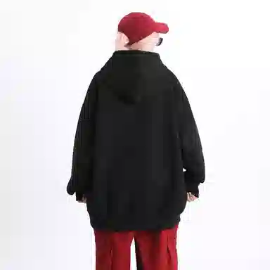 大卫贝肯 美式高街学院风宽松休闲加绒加厚百搭保暖长袖卫衣 男女同款