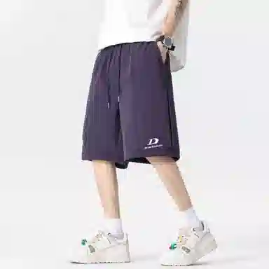 大卫贝肯 美式街头字母户外运动透气百搭休闲潮流五分工装短裤 男女同款