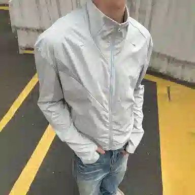 大卫贝肯 冰丝凉感美式复古高街简约网眼设计城市户外通勤正肩型透气防紫外线百搭时尚休闲运动防晒服 男女同款